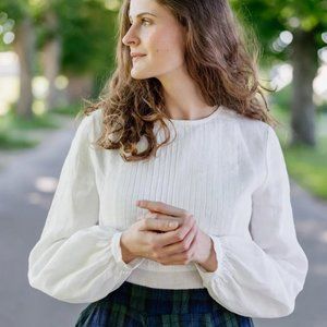 Son de Flor Pintucked Blouse
